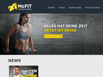mcfit.com website preview
