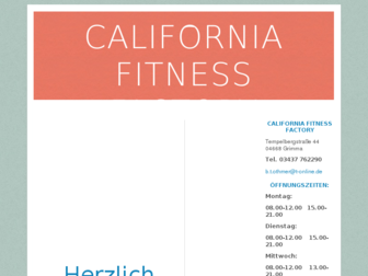 california-fitness-factory.de website preview