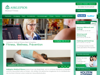 asklepios-medical-fitness.de website preview