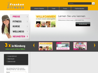 franken-fitness.de website preview