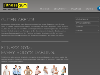fitnessgym.de website preview