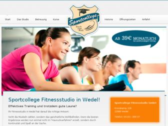 sportcollege-wedel.de website preview
