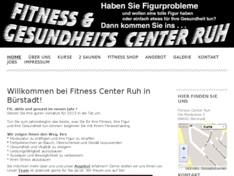 fitnesscenterruh.de website preview