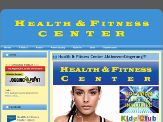 health-fitnesscenter.de website preview