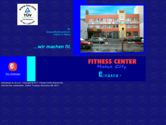 fitnesscentermainzcity.de website preview