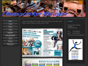 fitnesscenterklausen.com website preview