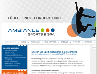 ambiance-sport.de website preview