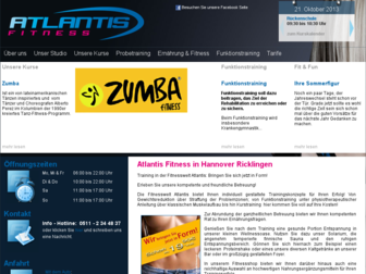 atlantisfitness.de website preview