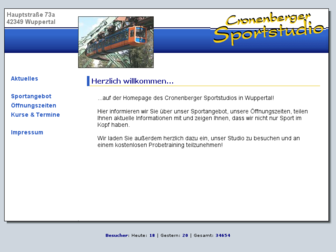 cronenberger-sportstudio.de website preview