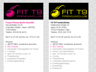 fit-t9.com website preview