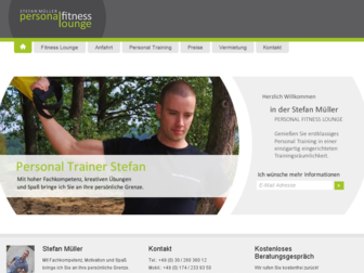 personal-fitness-lounge.de website preview
