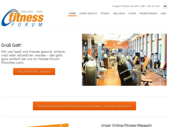 fitnessforum-muenchen-laim.de website preview