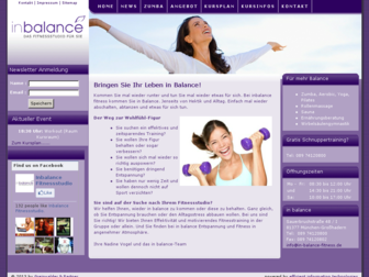 in-balance-fitness.de website preview
