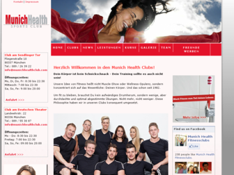 munichhealthclub.com website preview