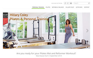 hillary-coley-fitness.com website preview