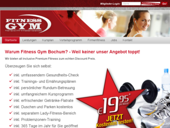 fitnessgym-bochum.de website preview