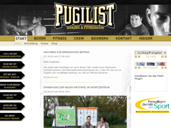 pugilist.de website preview