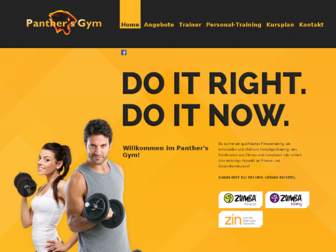 panthers-gym.com website preview