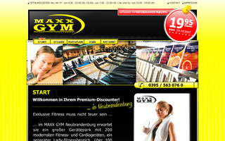 maxxgym-nb.de website preview