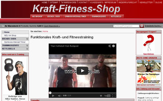 kraft-fitness-shop.de website preview