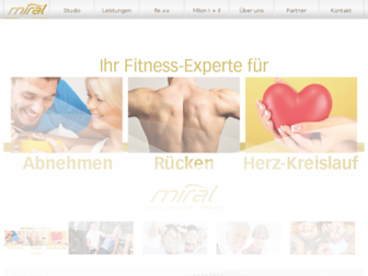fitnessclub-miral.de website preview