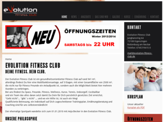 evolution-fitness-club.de website preview
