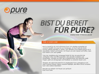 pure-fitnessclub.de website preview