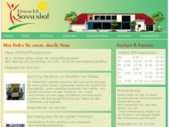 fitnessclub-sonnenhof.de website preview