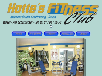 hottes-fitnessclub.de website preview