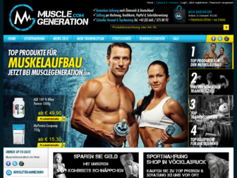musclegeneration.com website preview