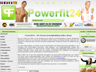 powerfit24.de website preview