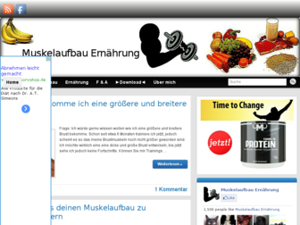 muskelaufbau-ernaehrung.com website preview