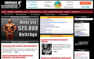 muskelschmiede.de website preview
