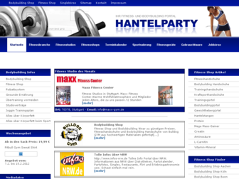 hantelparty.de website preview