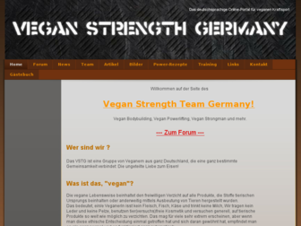 veganstrength.de website preview