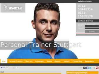 personal-trainer-spartak.de website preview