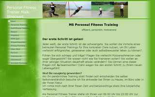 ms-personal-trainer.de website preview
