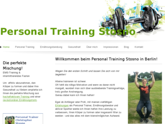 personal-trainer-stosno.de website preview