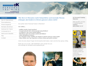 ck-personaltraining.de website preview