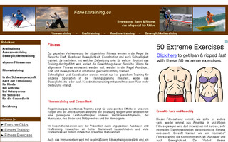 fitnesstraining.cc website preview