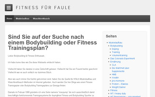fitnessfuerfaule.com website preview