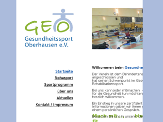 gesundheitssport-oberhausen.de website preview