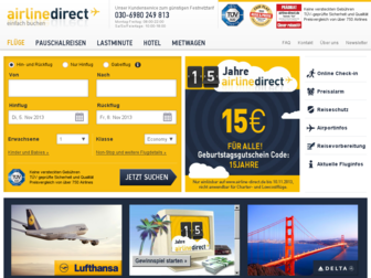 airline-direct.de website preview