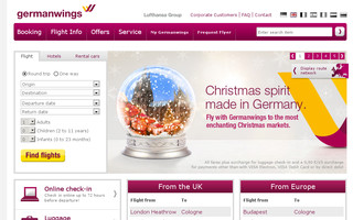 germanwings.com website preview