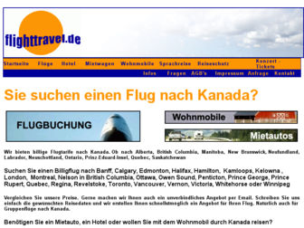 flug-nach-kanada.de website preview
