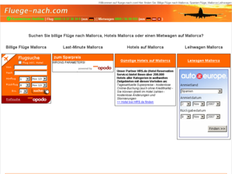 fluege-nach.com website preview