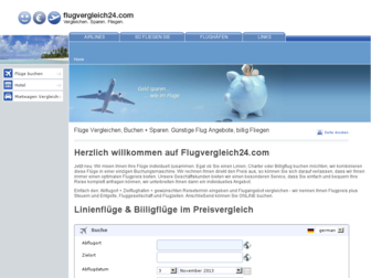 flugvergleich24.com website preview