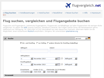 flugvergleich.net website preview