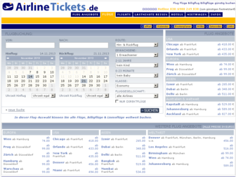 airline-tickets.de website preview