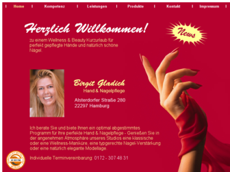 gladich-nagelpflege.de website preview